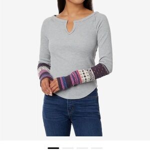 NWOT! Freepeople cozy craft cuff shirt